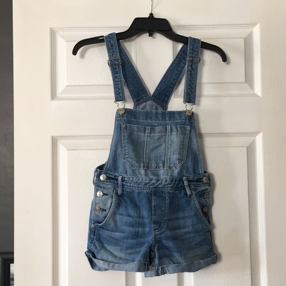 Girls Jean short overalls